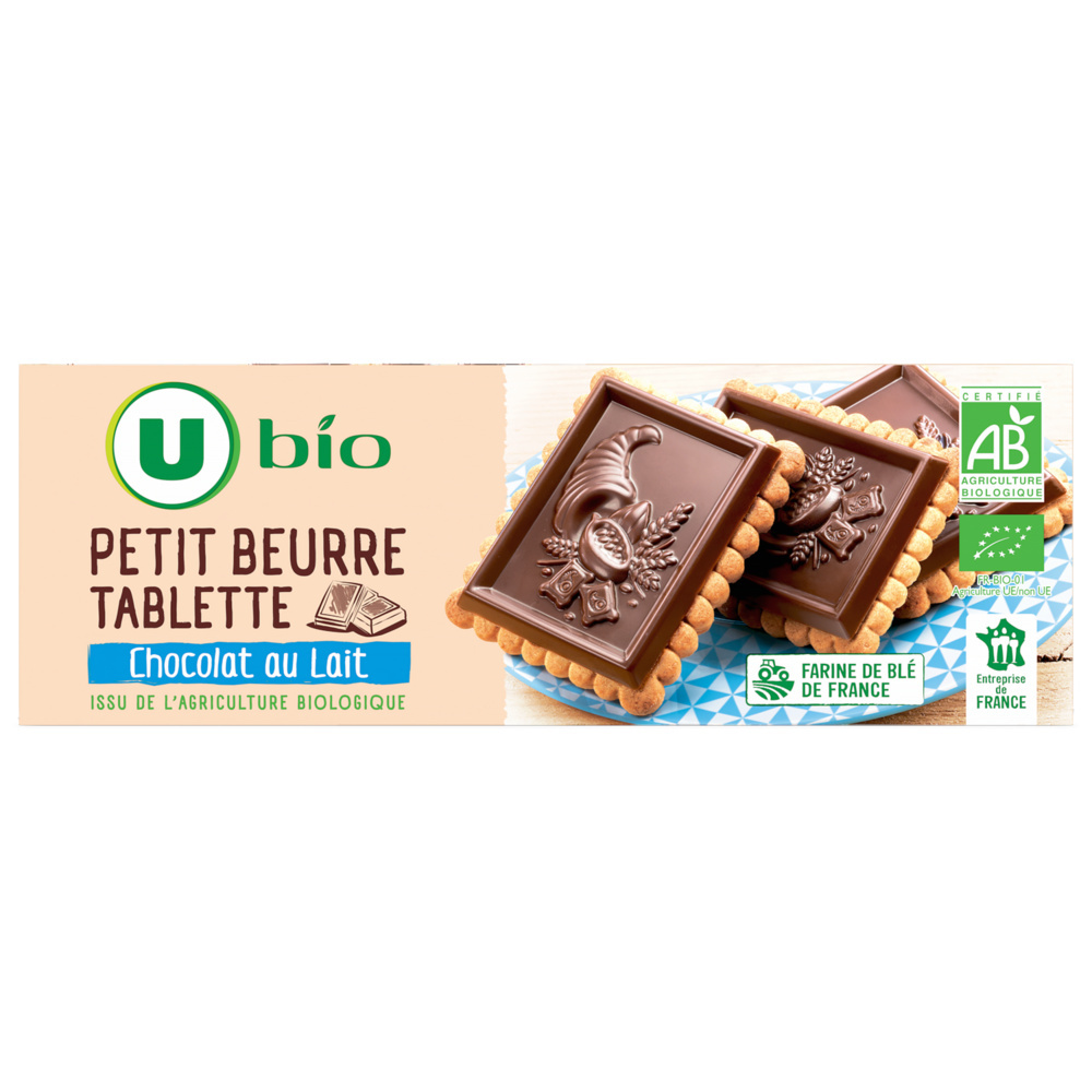 Petit beurre tablette de chocolat au lait bio U