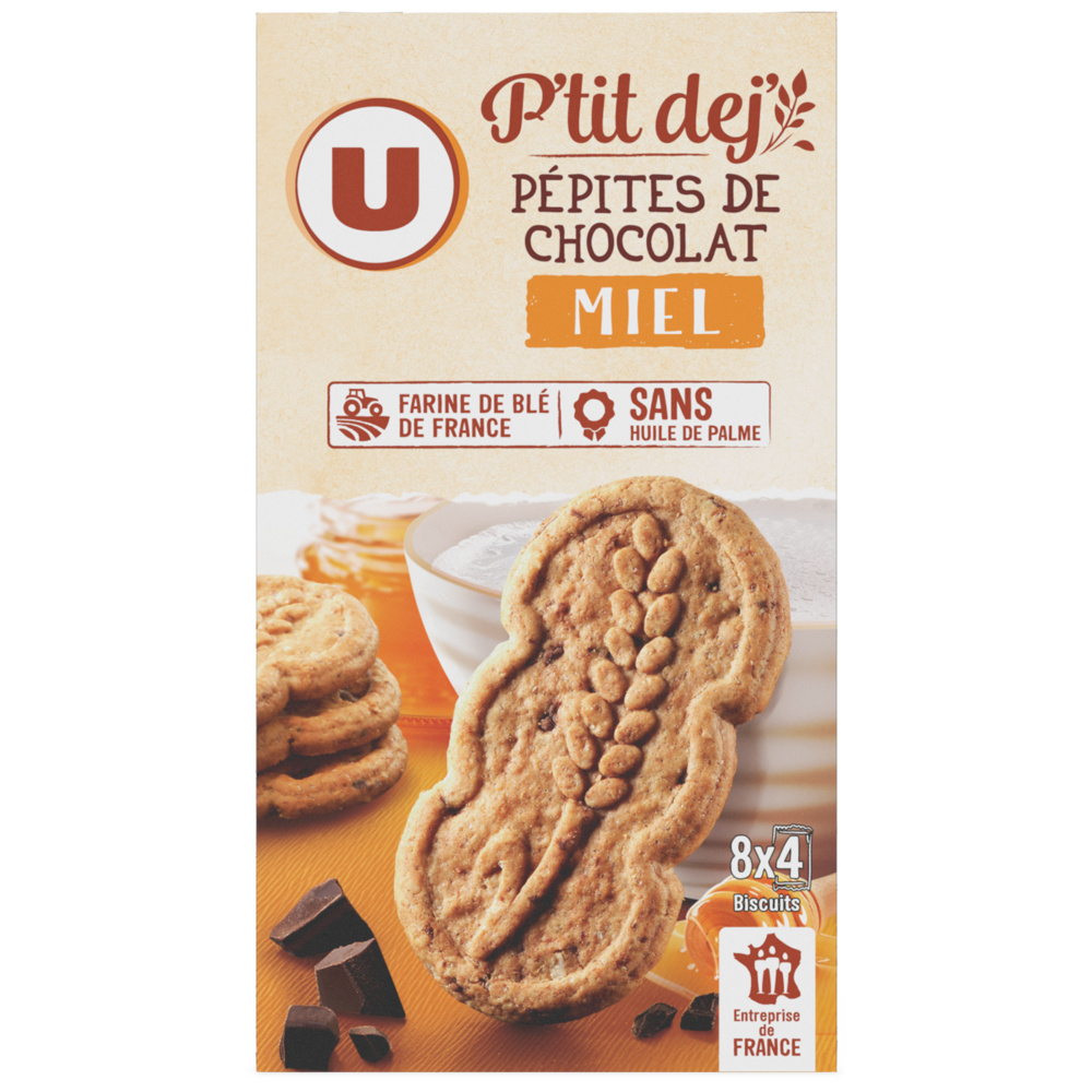 P'tit déjeuner miel pépites de chocolat U