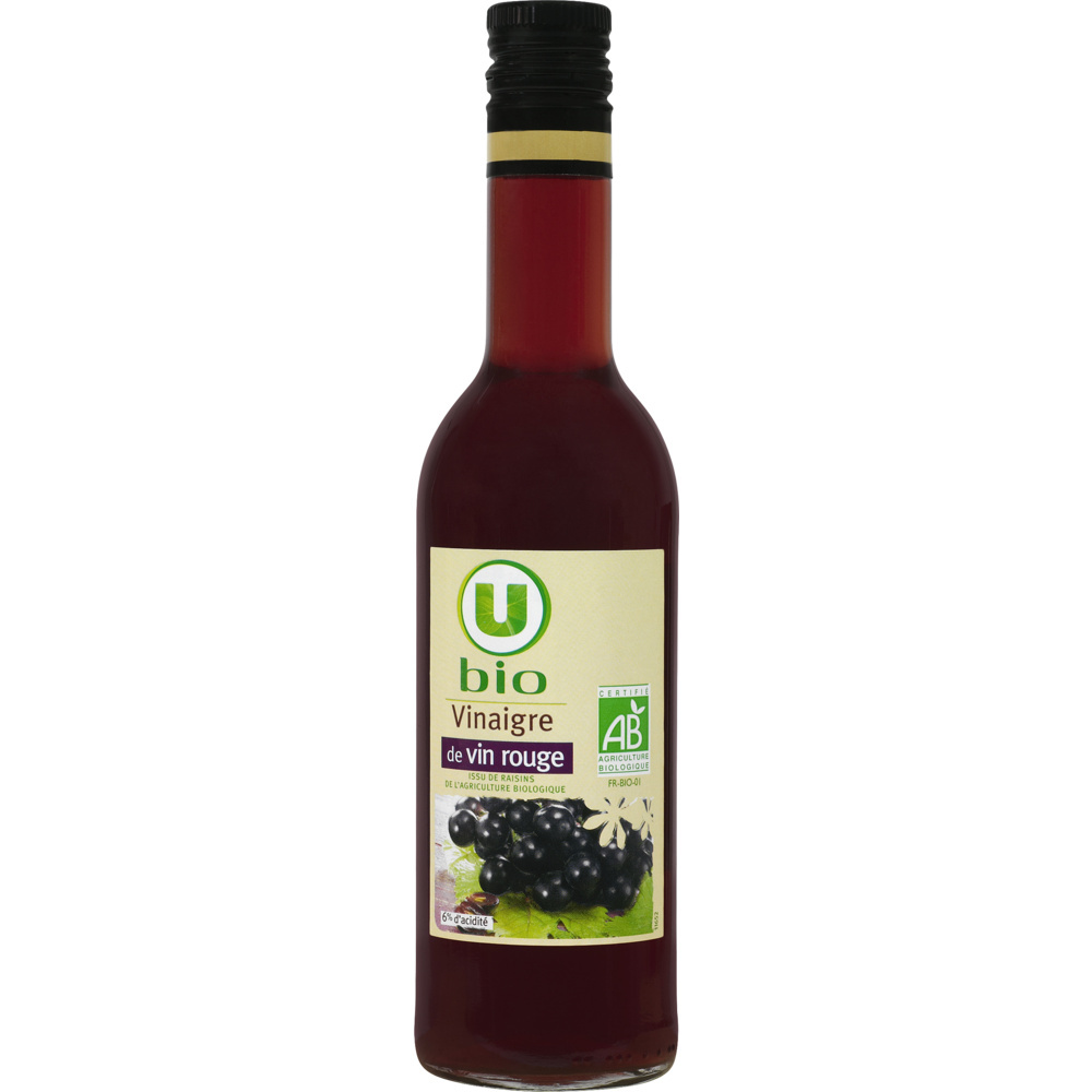 Vinaigre de vin rouge bio U 
