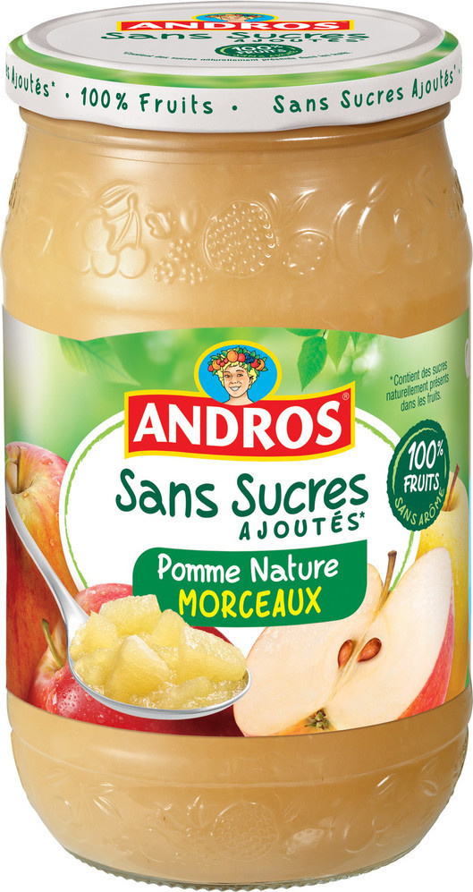 Andros no-sugar-added chunky apple compote