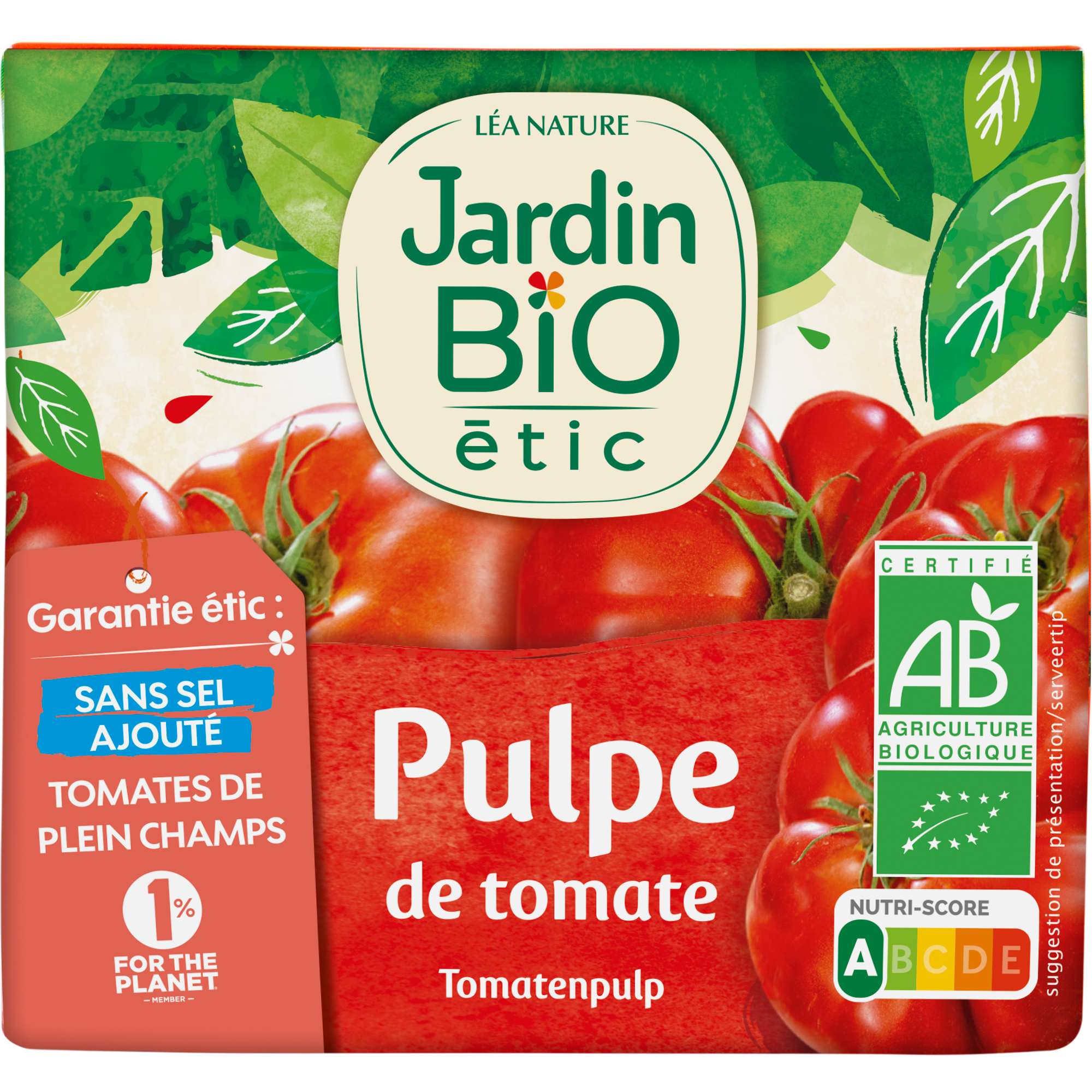 Pulpe de tomate Jardin Bio 