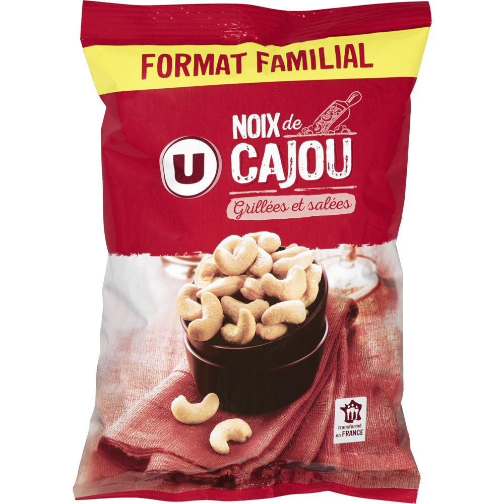 Noix de cajou grillées et salées U