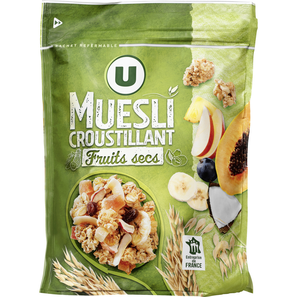 Muesli croustillant aux fruits secs U