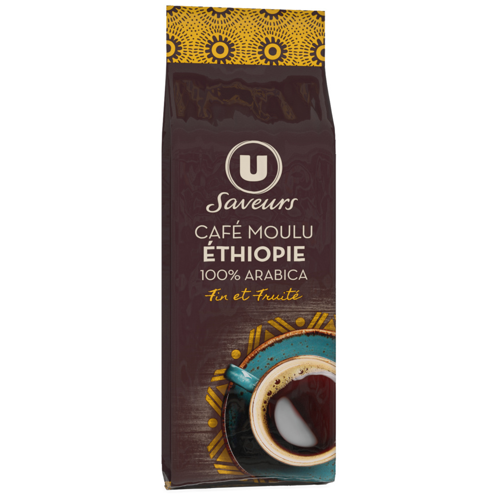 Café moulu arabica d'Ethiopie U