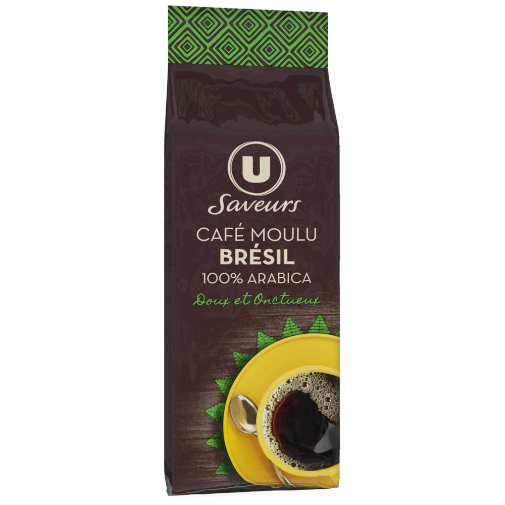 Café moulu arabica Brésil U