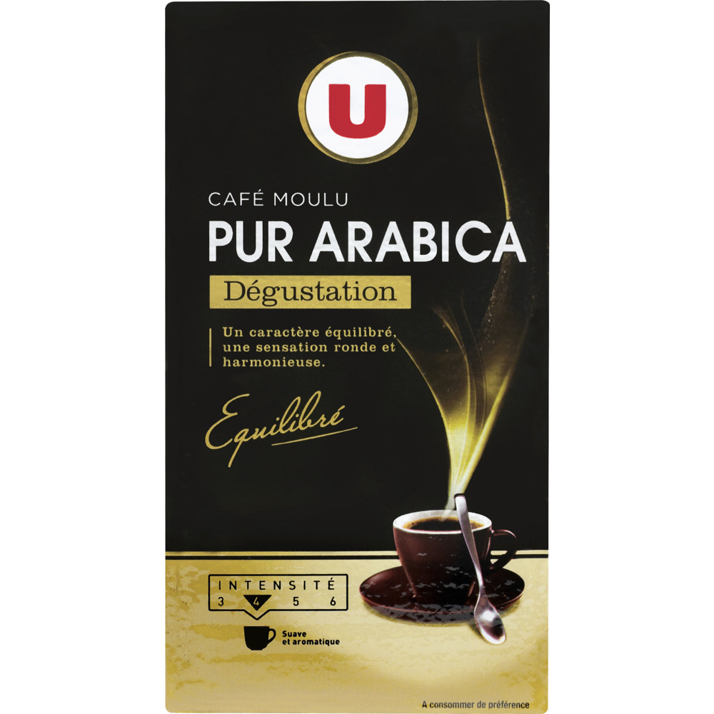 Café arabica moulu dégustation U