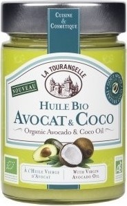 Huile bio avocat et coco la Tourangelle