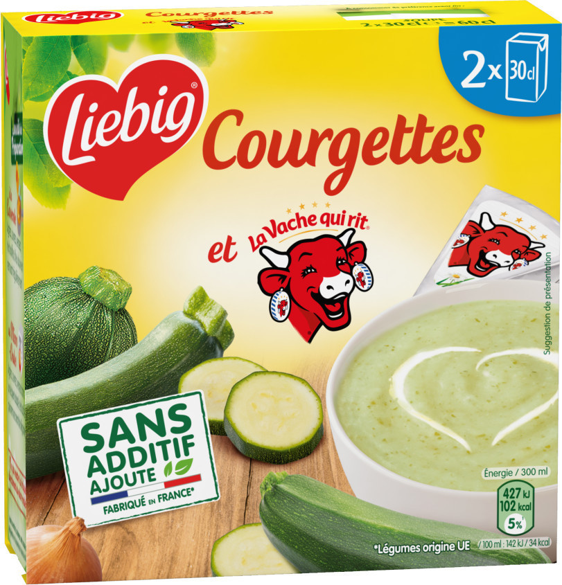 Liebig soupe de courgettes et vache qui rit