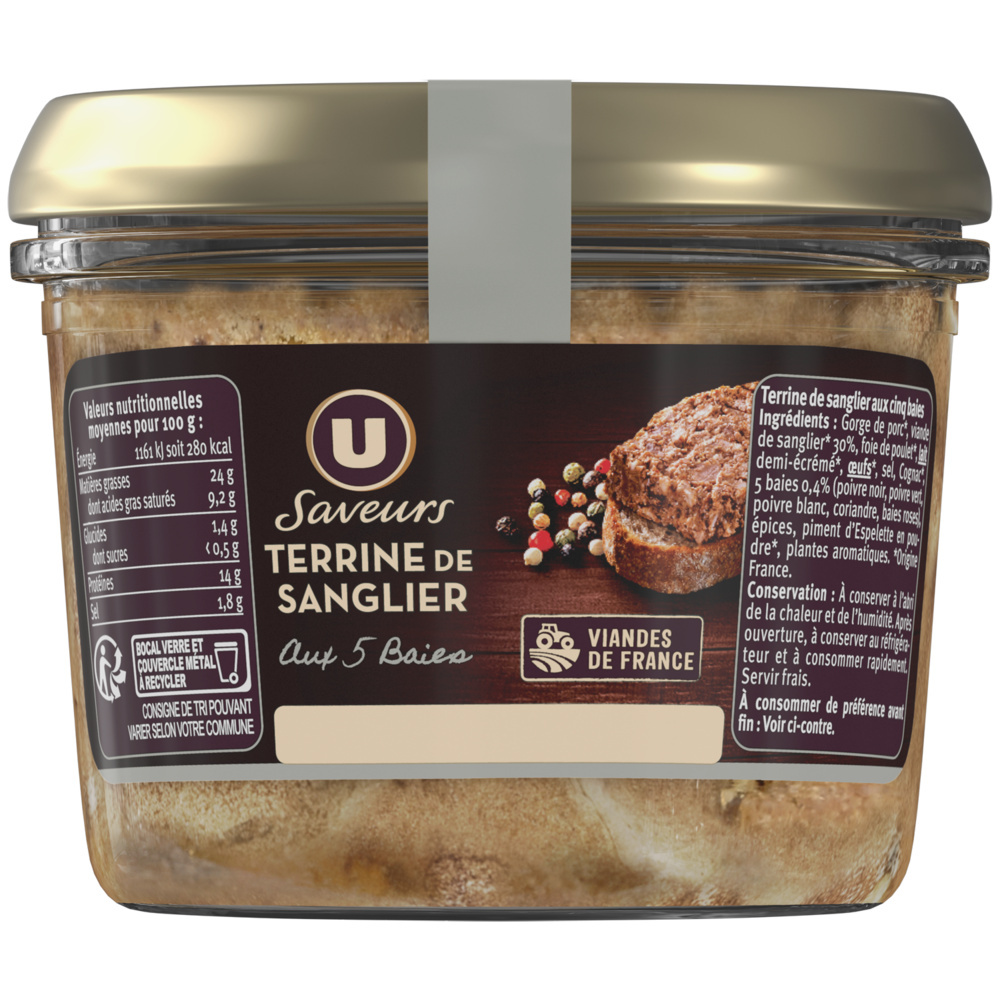 Wild boar terrine with 5 berries U 