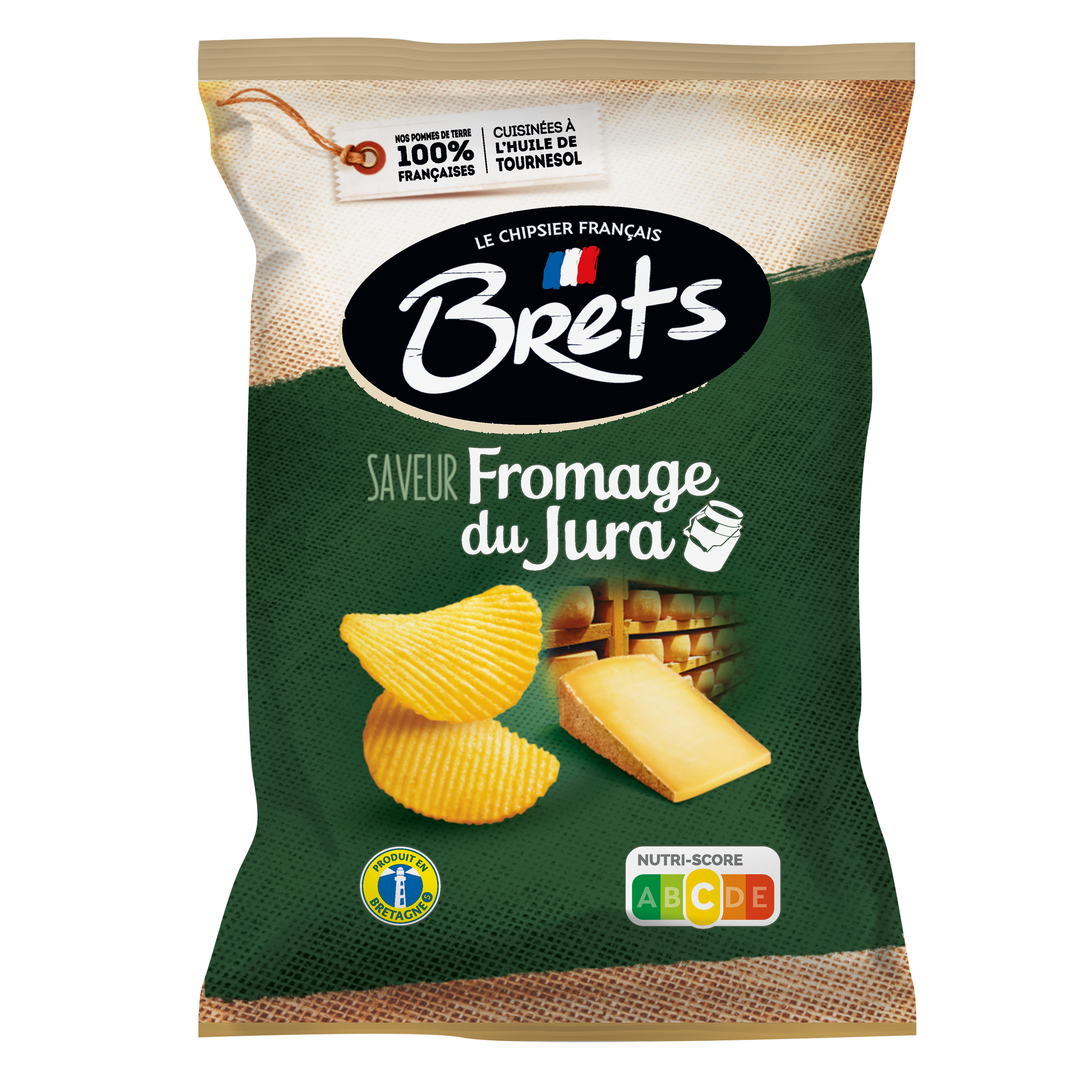 Chips Brets saveur fromage du Jura