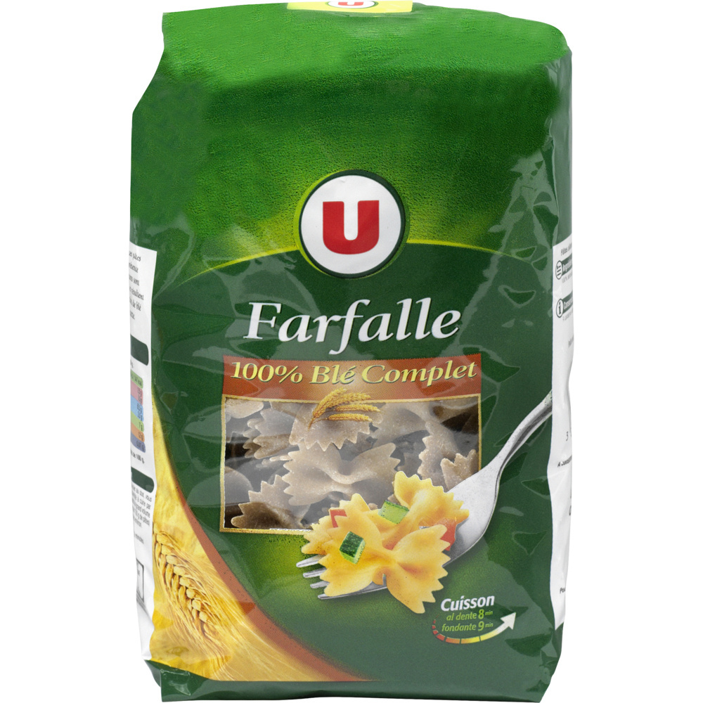 Farfalle au blé complet U