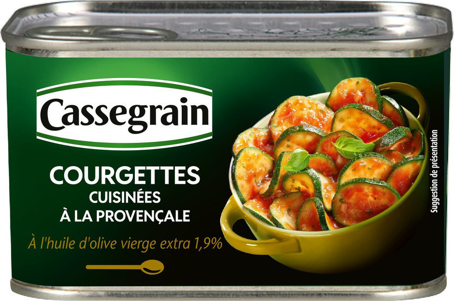 Cassegrain Courgettes cuisinées à la provençale