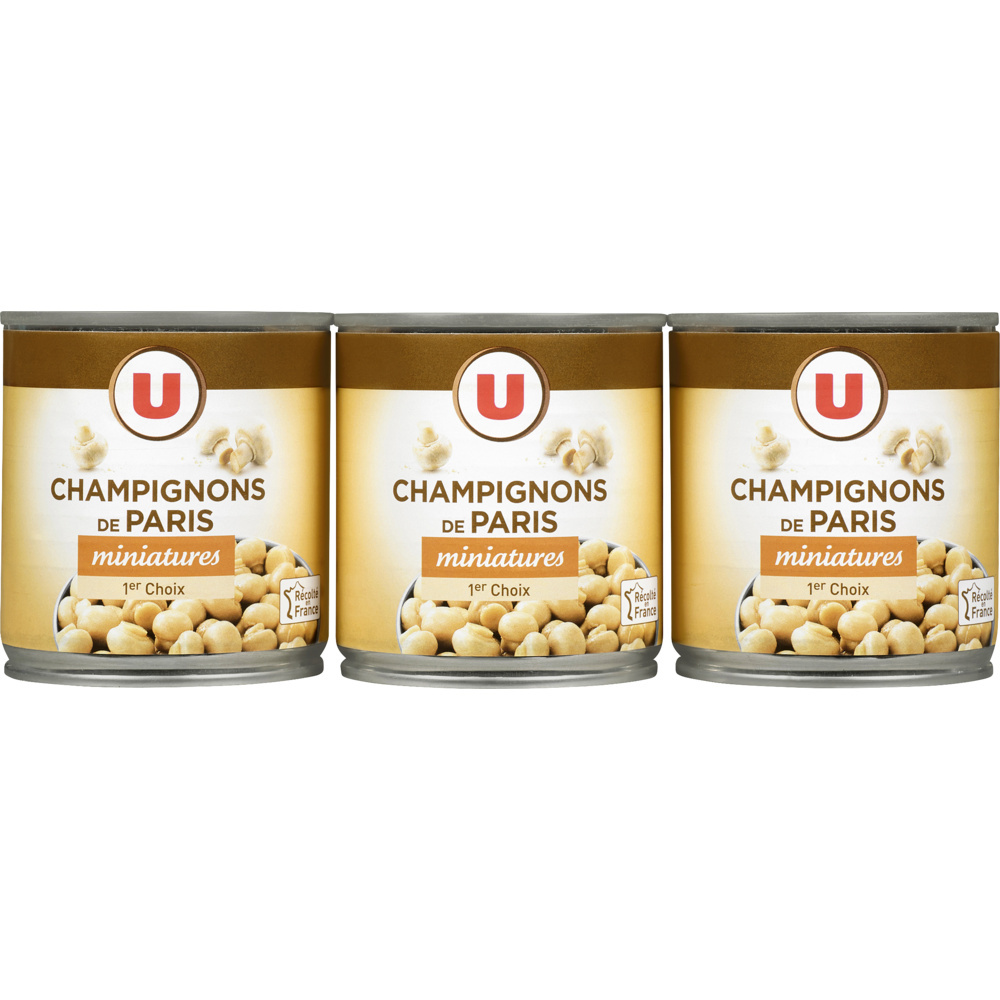 Champignons de paris miniatures 3*115g