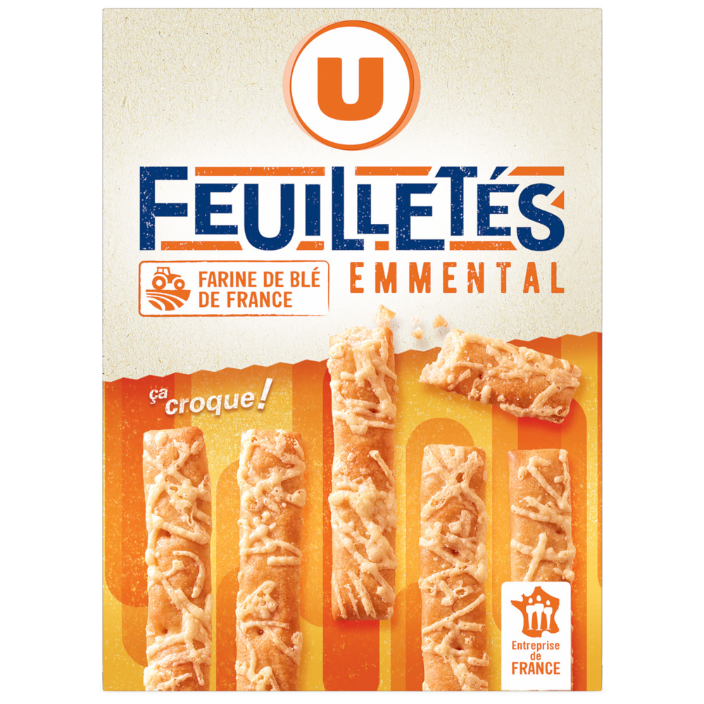 Crackers feuilletés emmental U