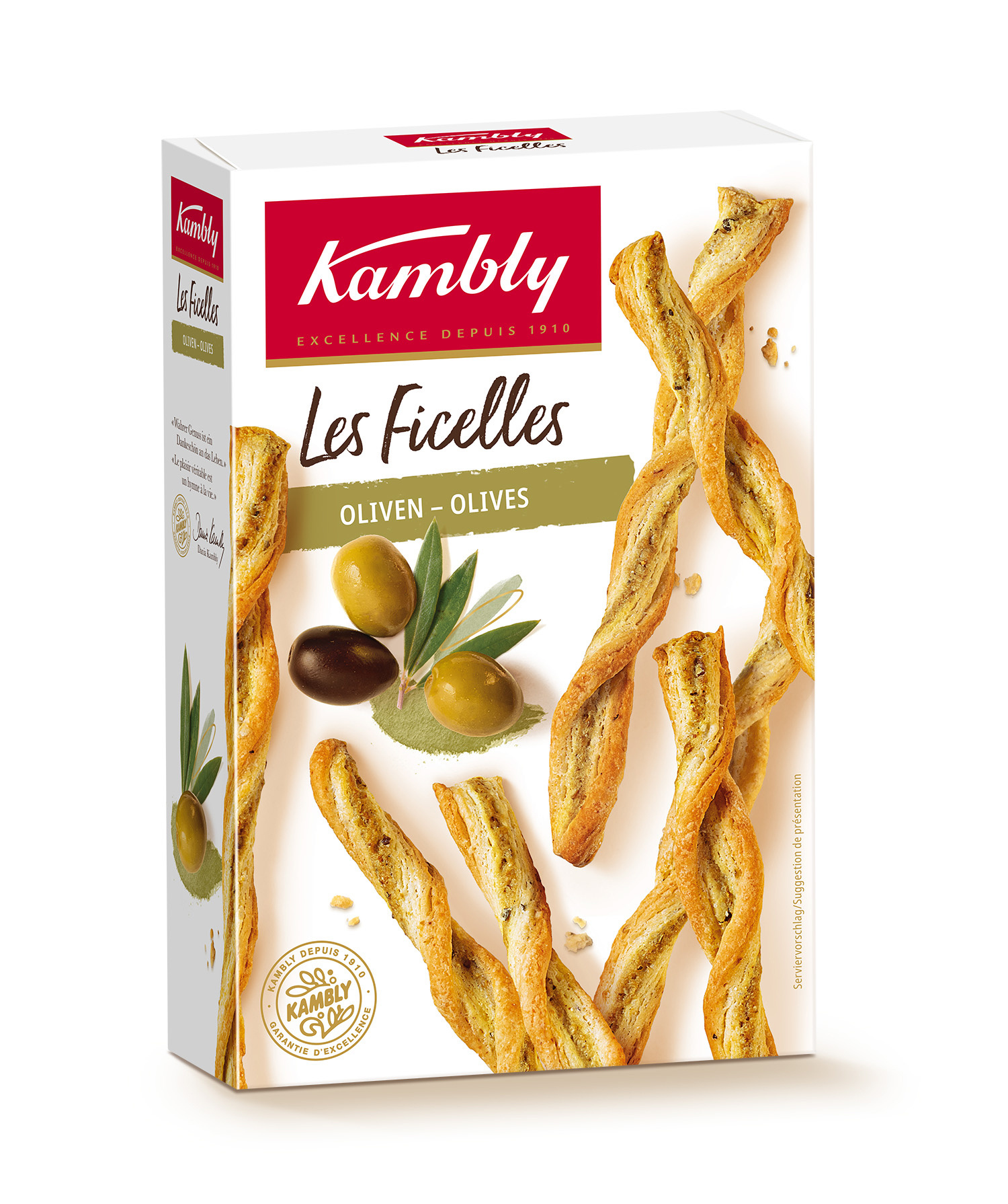Ficelles Olives Vertes et Noires Kambly