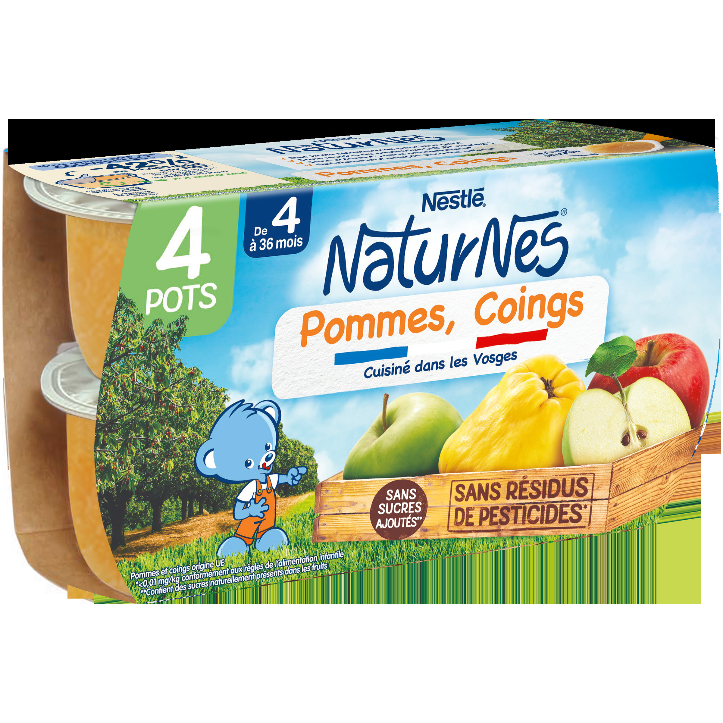 Nestle Naturnes Baby Apple Quince Purée - From 4/6 months