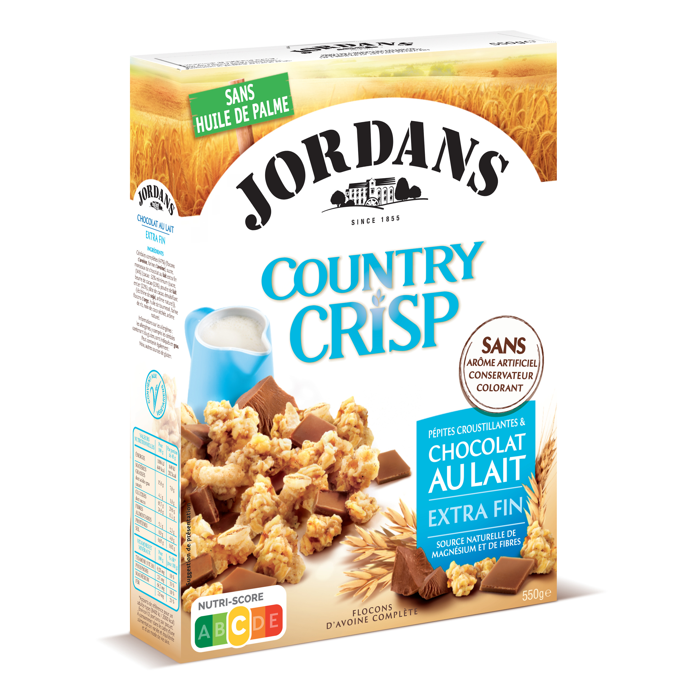 Céréales Jordan's country Crisp chocolat au lait