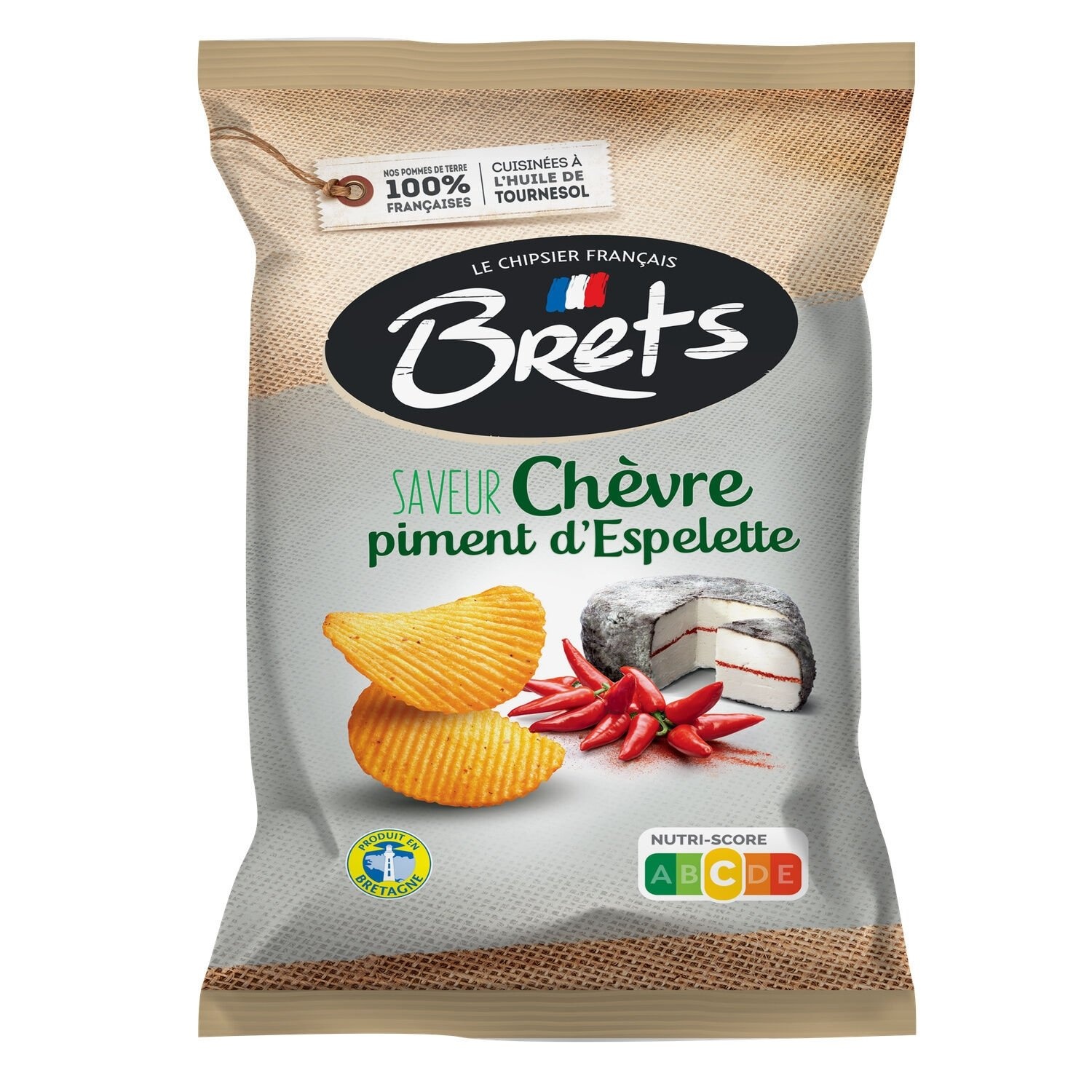 Chips Brets saveur Chèvre piment d'Espelette