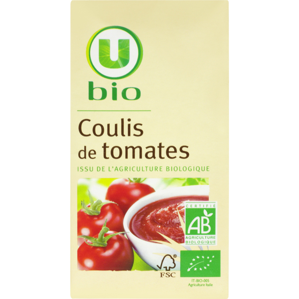 Coulis de tomate U bio