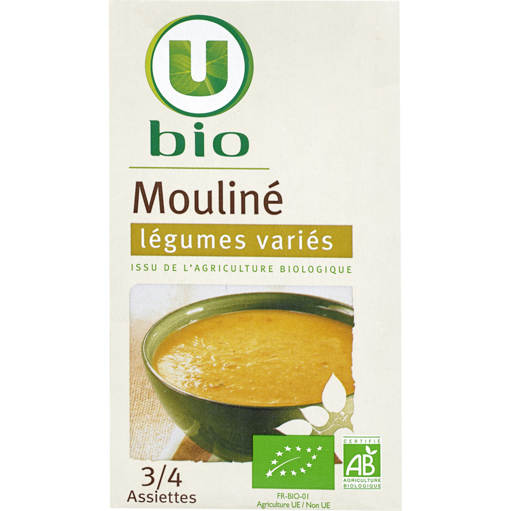 Mouliné de légumes variés bio U