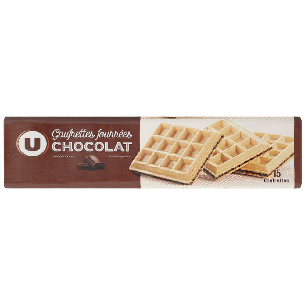 Gaufrettes fourrées au chocolat U