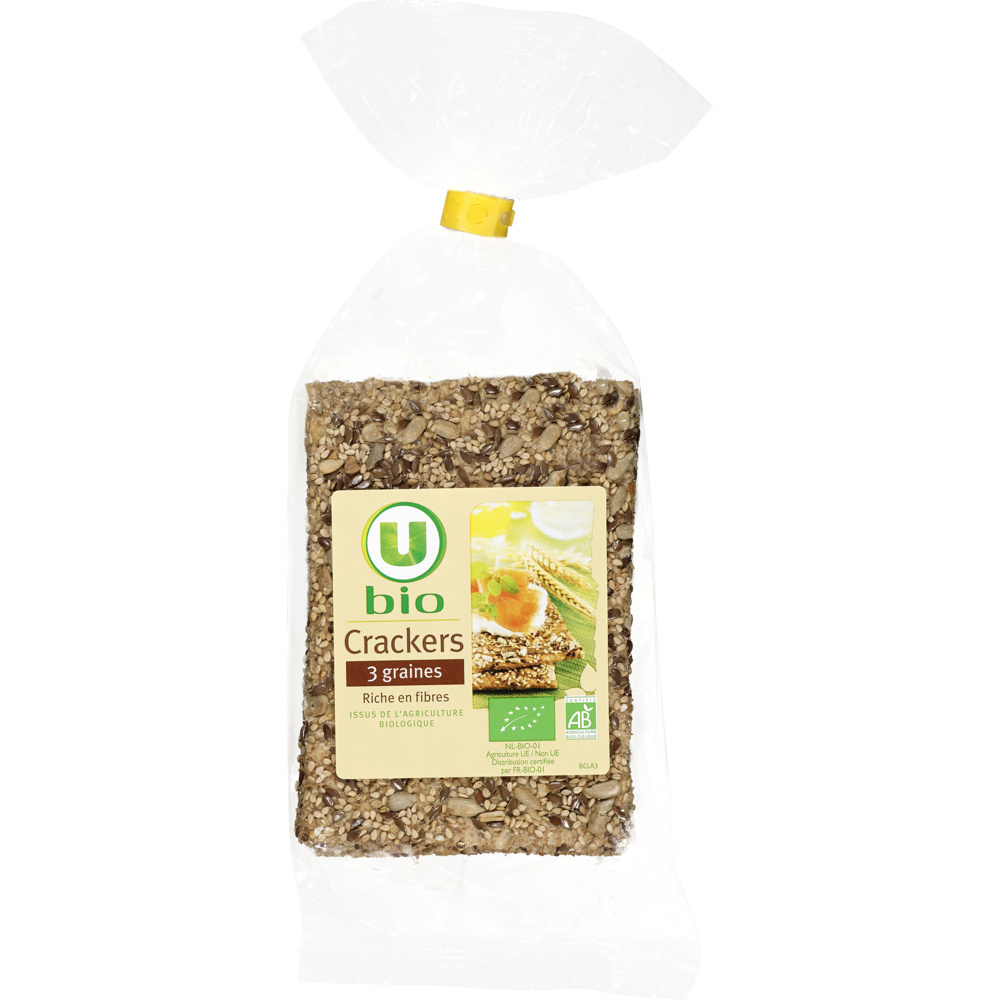 Crackers 3 Graines U bio