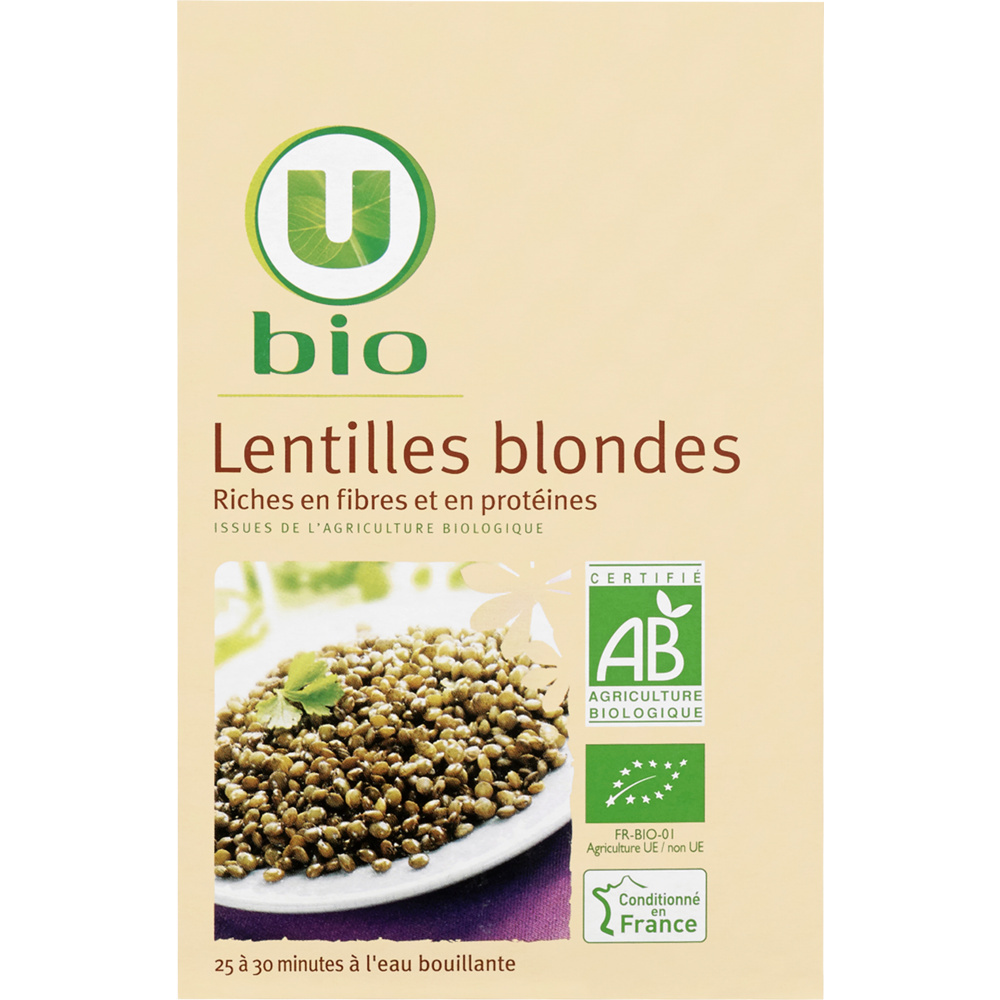 Lentilles blondes bio U