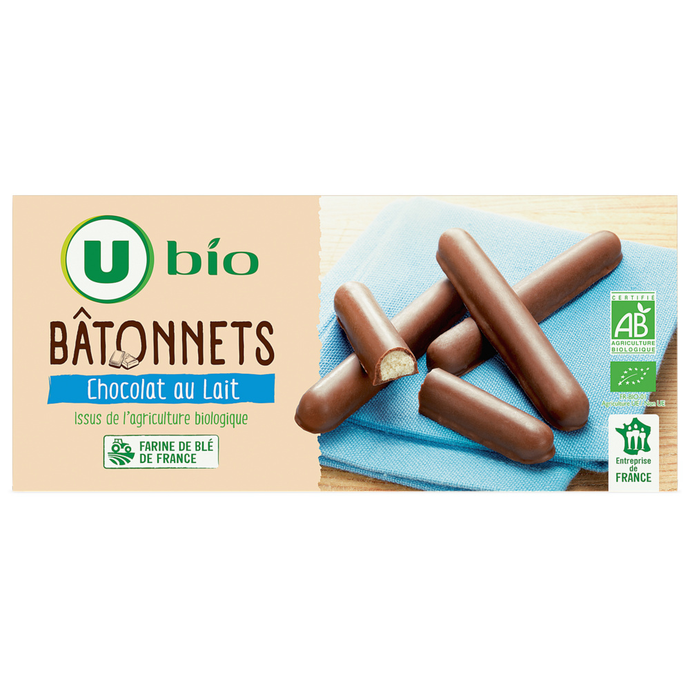 Bâtonnets au chocolat au lait U