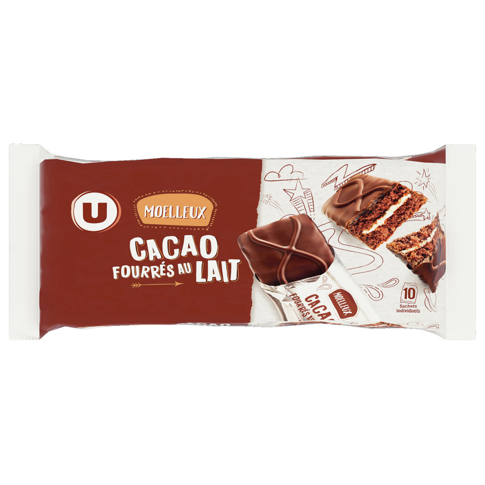 Moelleux Cacao fourrés au lait