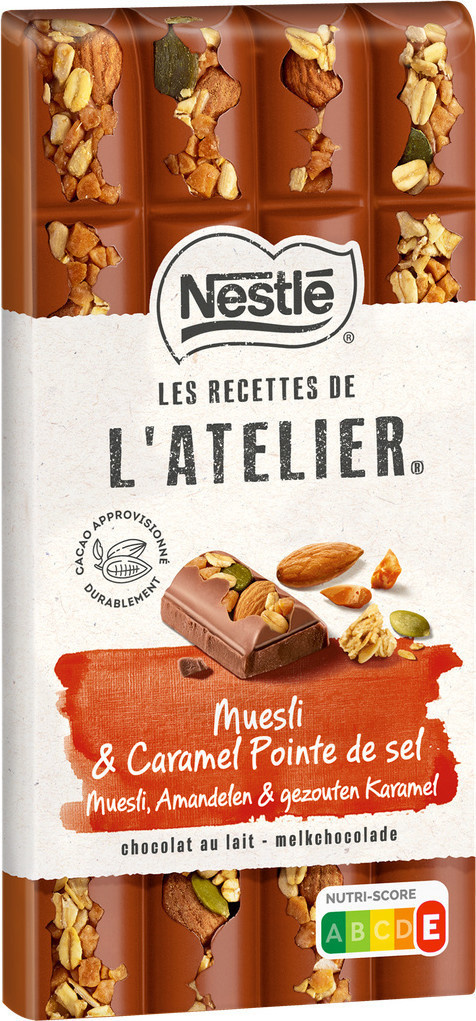 Chocolat muesli & caramel pointe de sel Nestle
