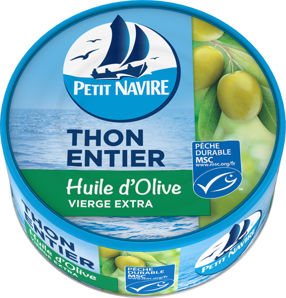 Thon entier à l'huile d'olive Petit navire 
