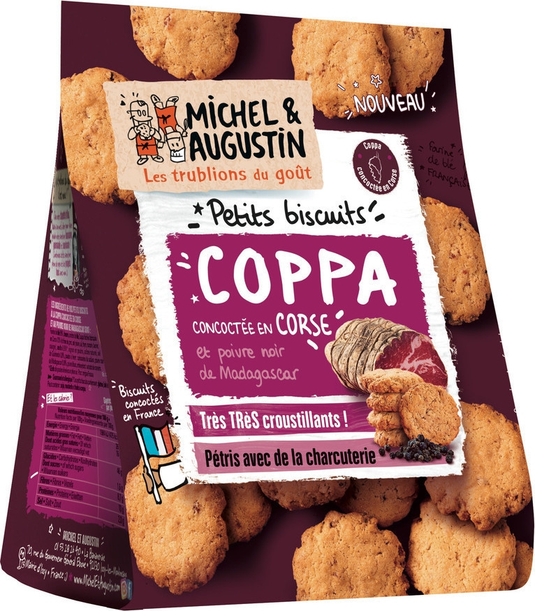 Michel et Augustin biscuits apéritifs charcuterie coppa 