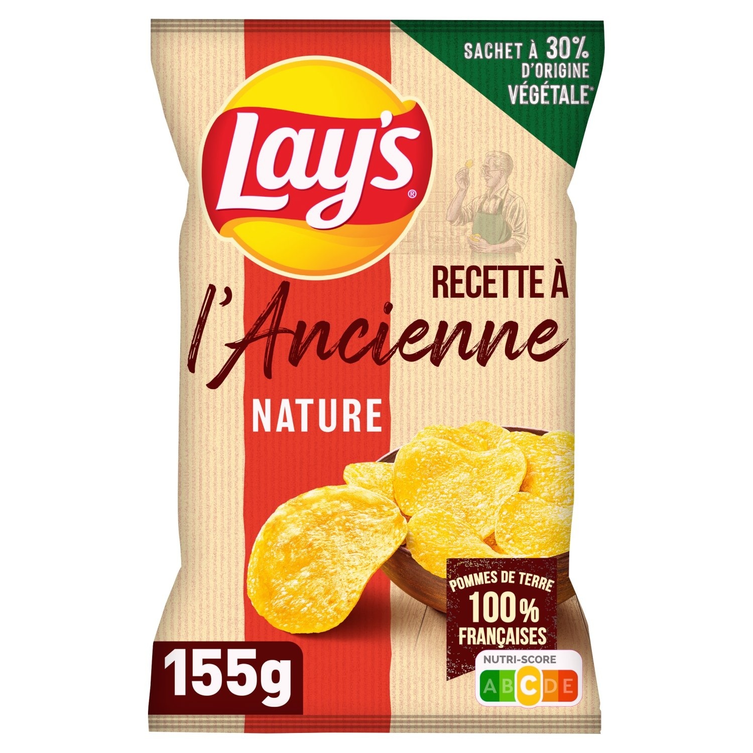 Chips de pomme de terre nature à l'ancienne Lay's 