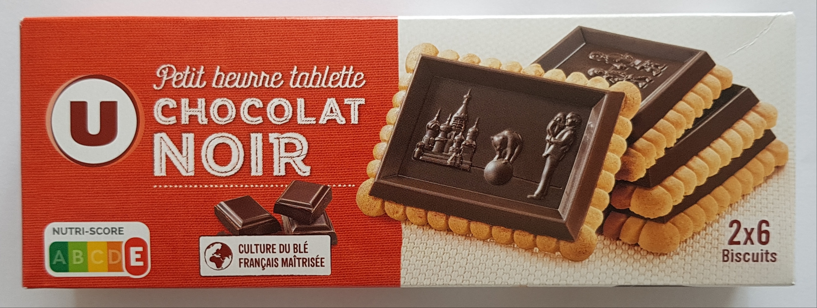 Petit beurre tablette chocolat noir U