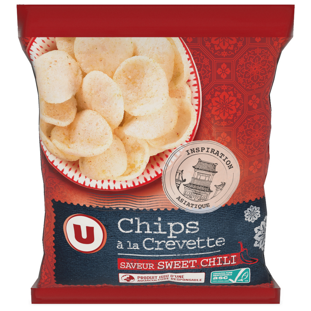 Sweet chili U shrimp chips