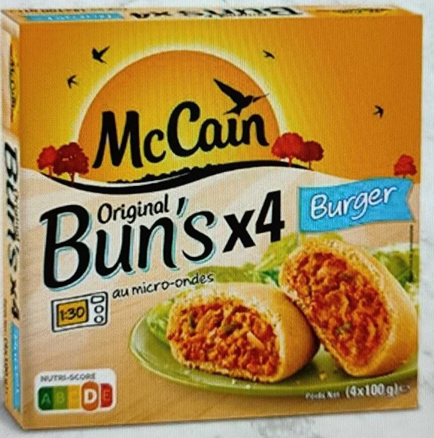 McCain original Bun's Burger