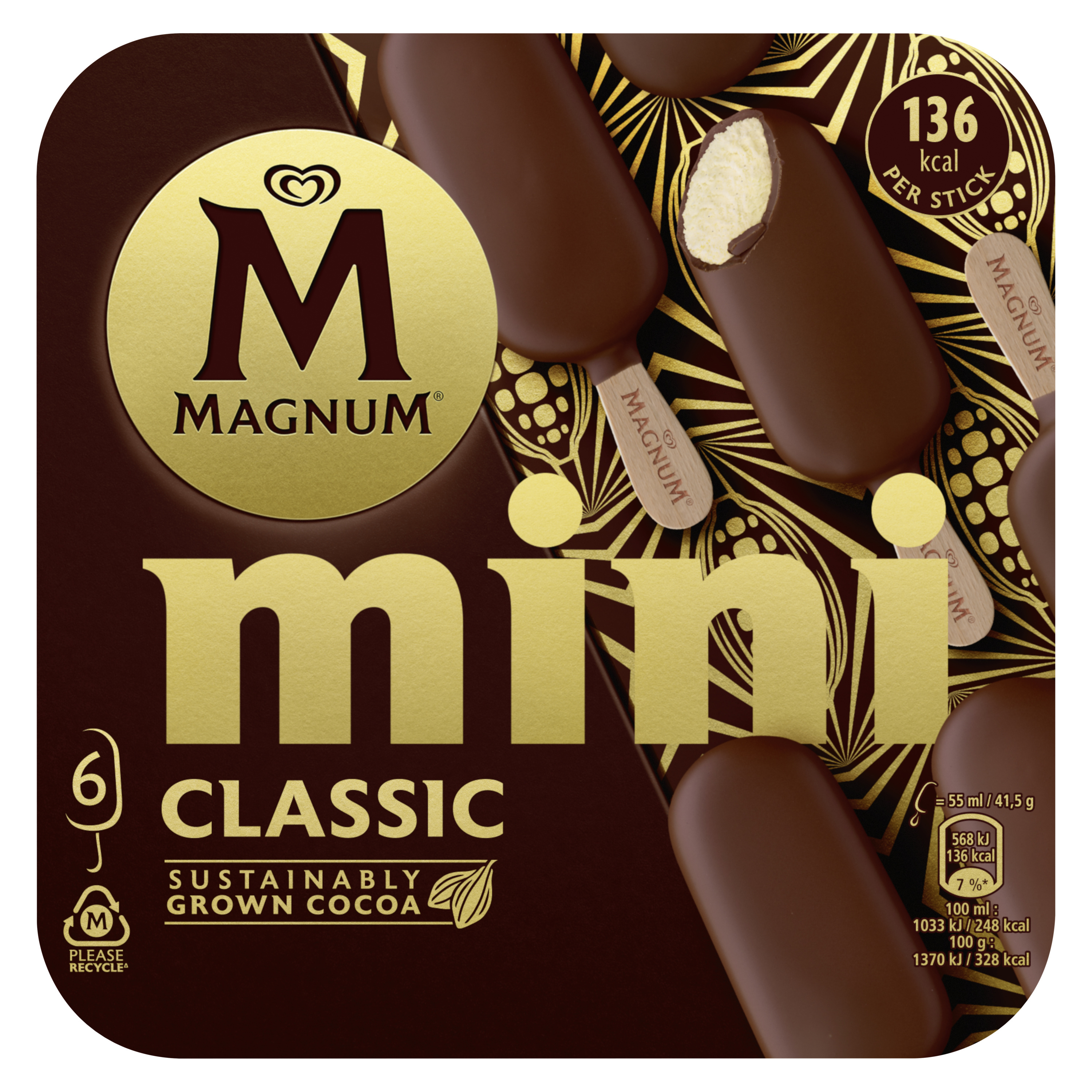 Magnum ice cream sticks Mini Vanilla & Chocolate