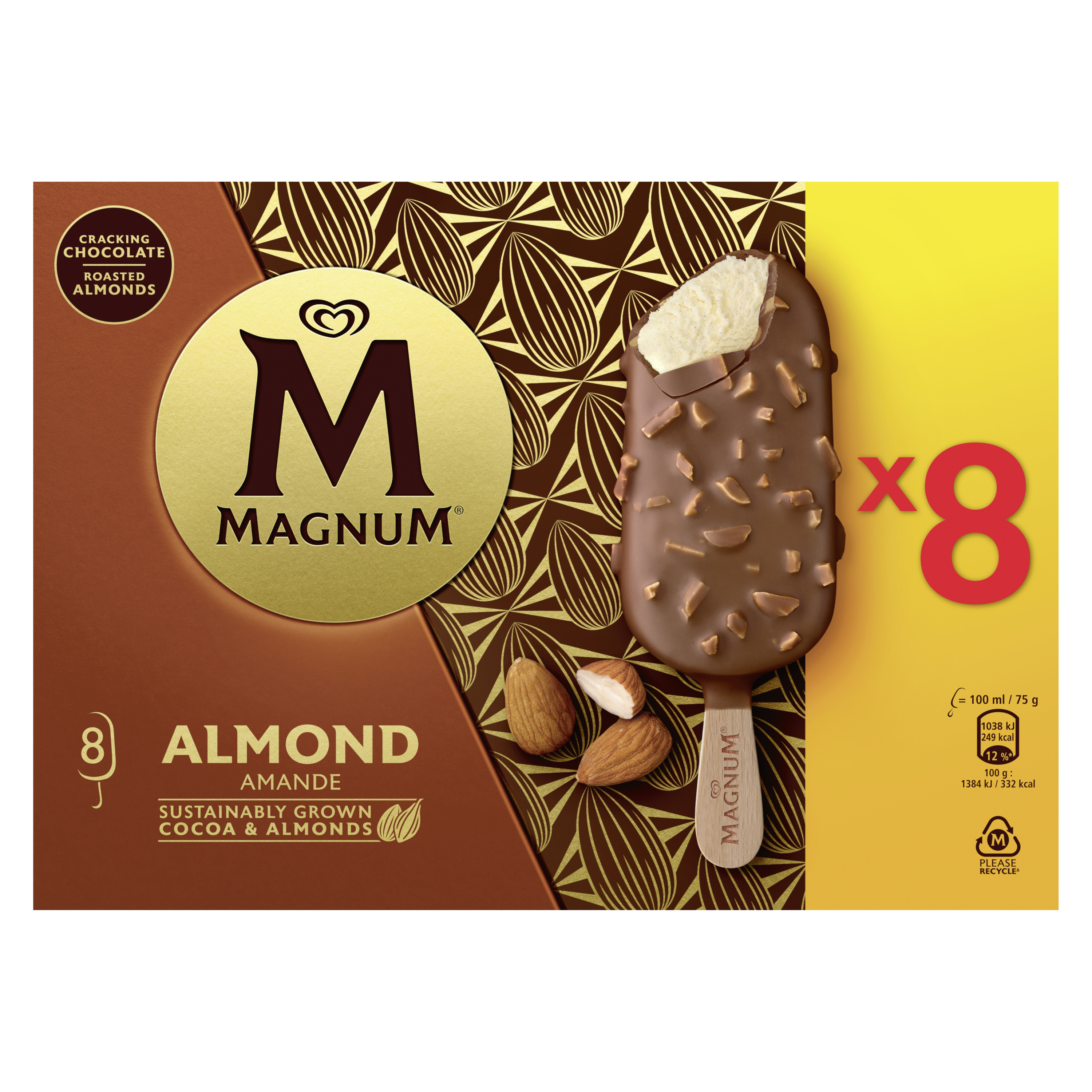 Magnum ice cream sticks Almond
