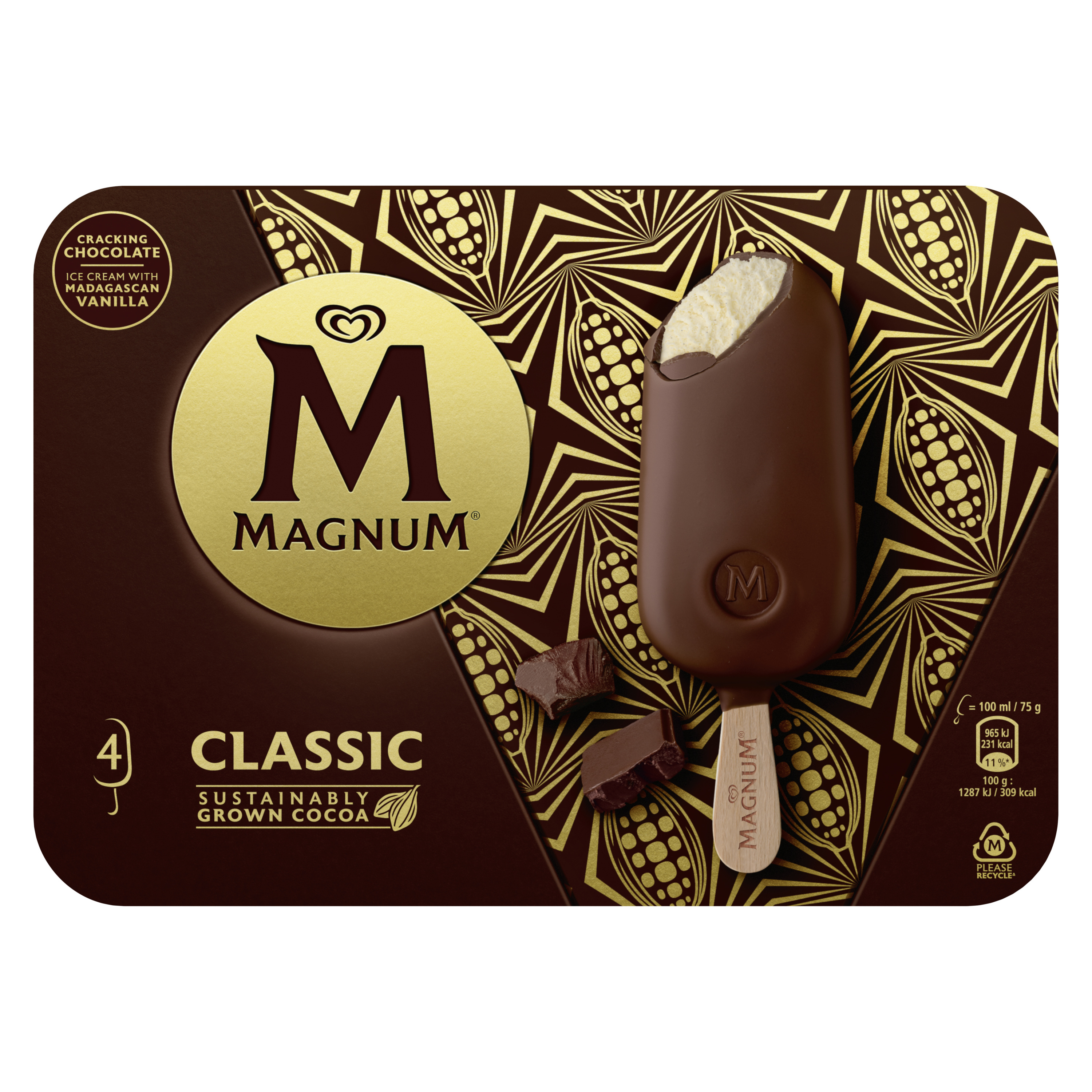 Magnum ice cream sticks Vanilla & Chocolate Classic