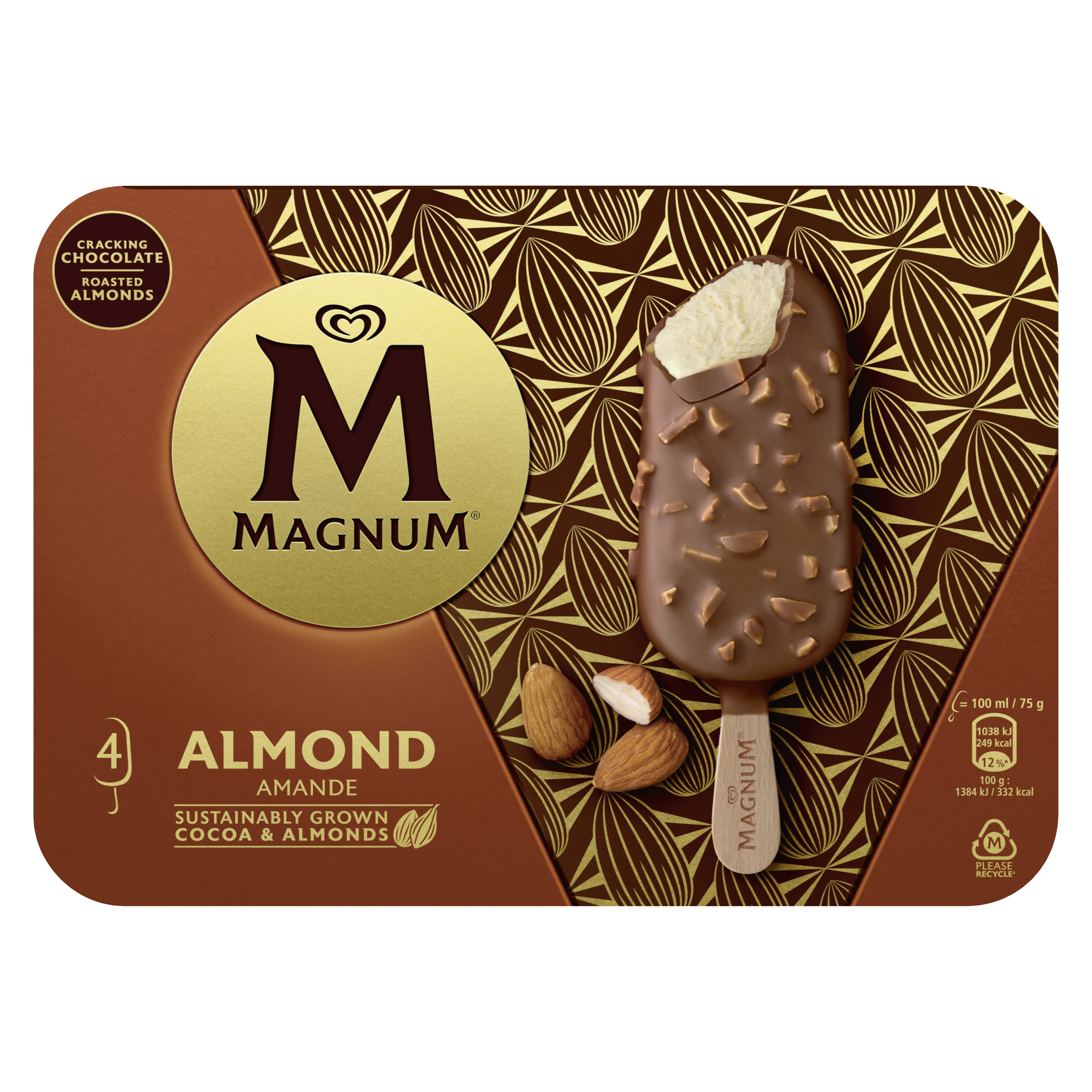 Almond Magnum ice cream