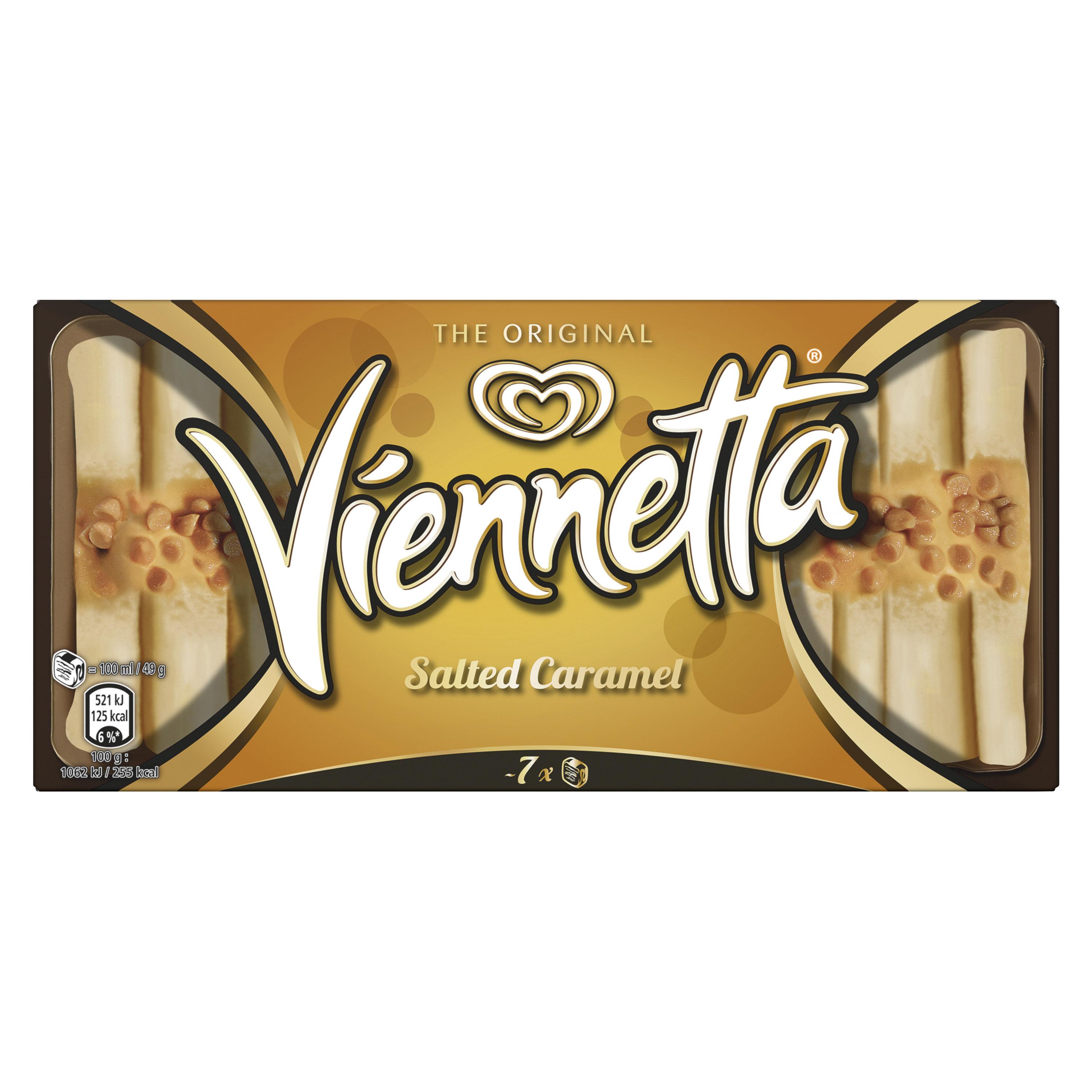Viennetta frozen dessert with salted caramel