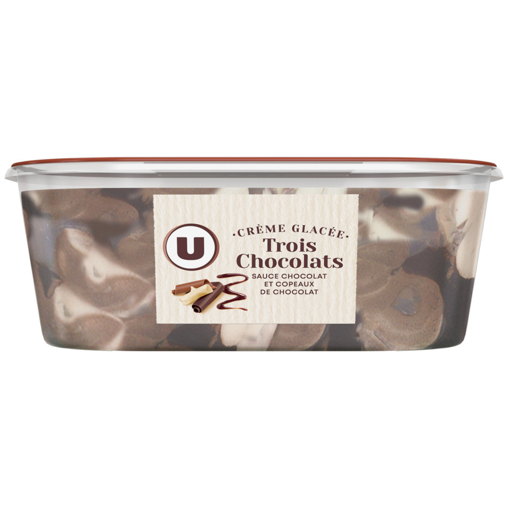 3 chocolates ice cream U 