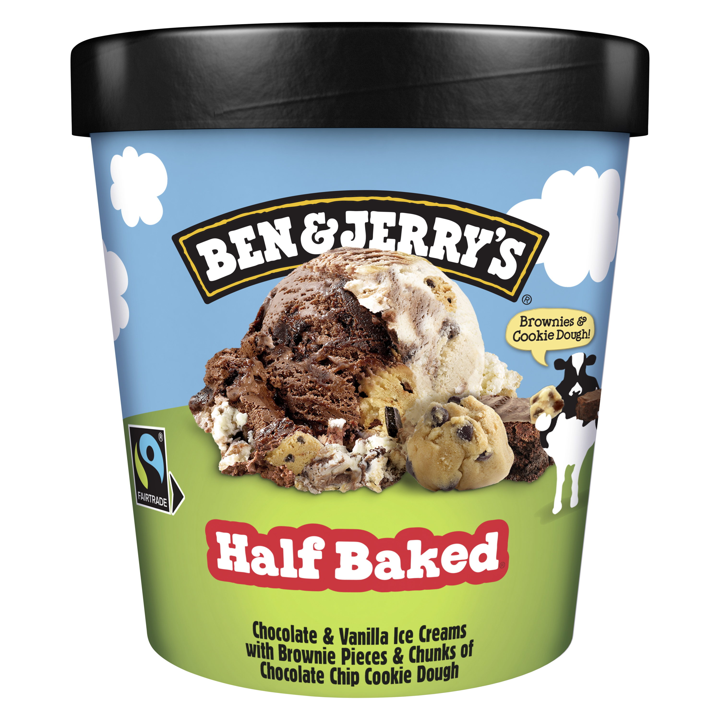 Ben & Jerry's Half Baked ice cream jar 