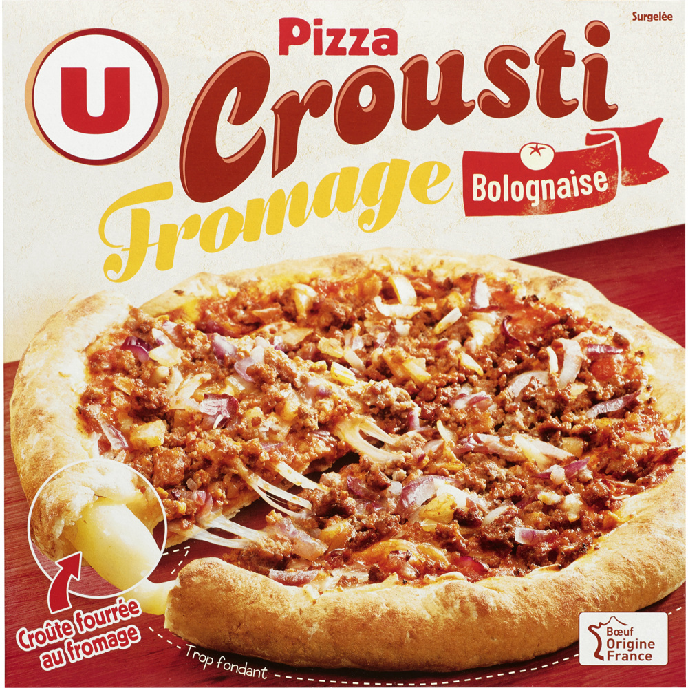 Crispy Bolognese cheese pizza U