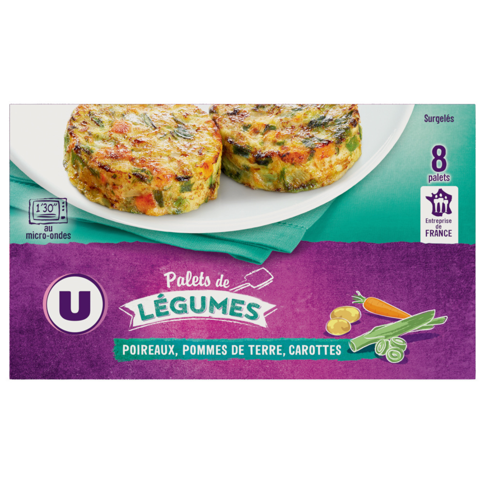 Palets vegetables leek, potato, carrot U