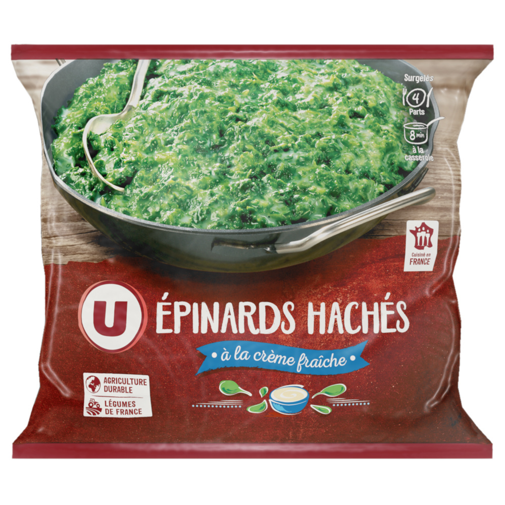 Chopped spinach with cream U 