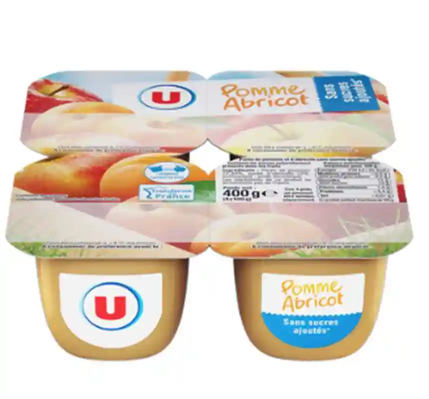 Apple and apricot compote with no added sugar U