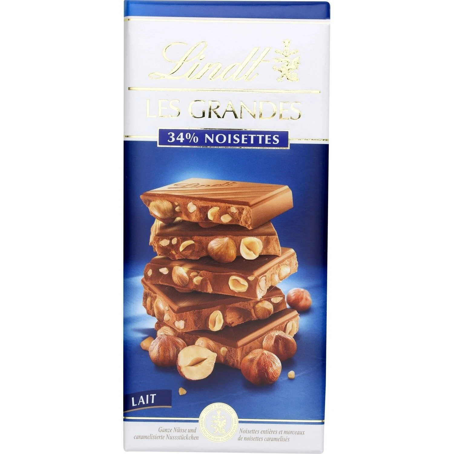 Lindt chocolat au lait noisettes 