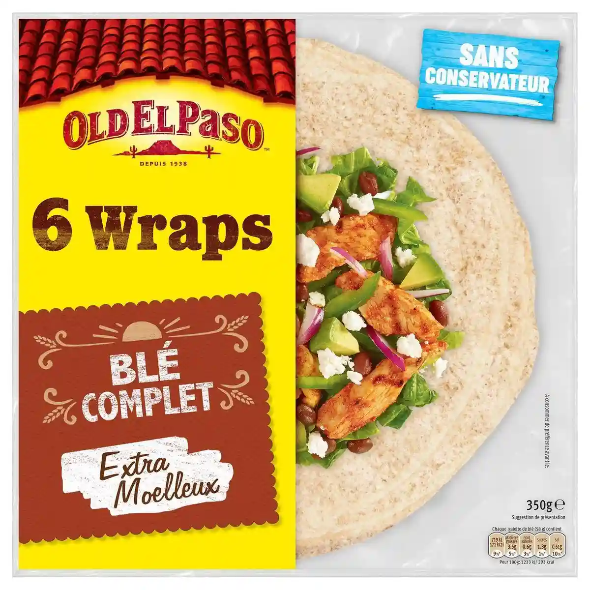 Old el paso Wholemeal wraps