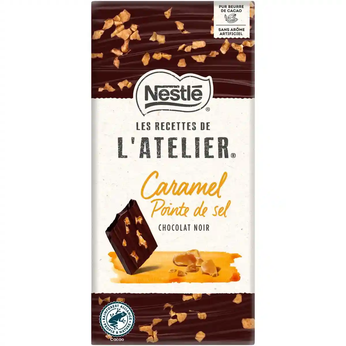 Nestle l'atelier Chocolat noir caramel à la pointe de sel
